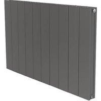 Towelrads Ascot Double Anthracite Aluminium Designer Radiator - 60 X 10Cm