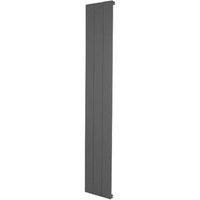 Towelrads Ascot Single Anthracite Aluminium Vertical Designer Radiator - 180 X 31Cm