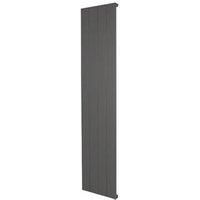 Towelrads Ascot Single Anthracite Aluminium Vertical Designer Radiator - 180 X 40Cm