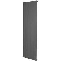 Towelrads Ascot Single Anthracite Aluminium Vertical Designer Radiator - 180 X 51Cm