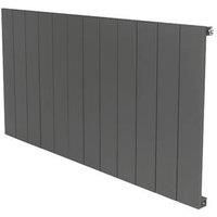 Towelrads Ascot Single Anthracite Aluminium Designer Radiator - 60 X 12Cm