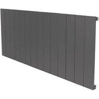 Towelrads Ascot Single Anthracite Aluminium Designer Radiator - 60 X 14Cm