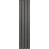 Towelrads Berkshire Double Vertical Anthracite Designer Radiator - 180 X 41Cm