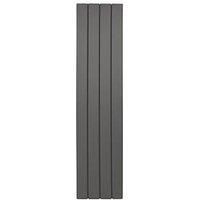 Towelrads Berkshire Double Vertical Anthracite Designer Radiator - 180 X 51Cm
