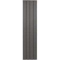 Towelrads Berkshire Single Vertical Anthracite Designer Radiator - 180 X 41Cm