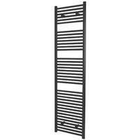 Towelrads Pisa Premium Towel Radiator 1800mm x 500mm Black 2965BTU (423RY)