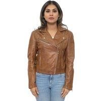 Leather Biker Jacket-Zanzibar