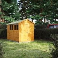 Power Apex Garden Shed | Power Sheds | Wood Shiplap T&G | Sizes 4x4 up to 10x6