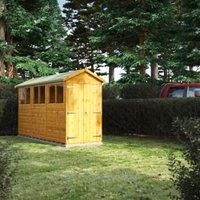 Power Apex 12' x 4' Double Door Garden Shed