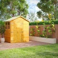 POWER Sheds wooden shed. 4x6 apex wooden garden shed. Double door shed 4 x 6.