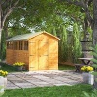 Power Apex 20' x 6' Double Door Garden Shed