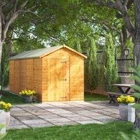 POWER Sheds wooden shed. 20x6 apex wooden garden shed. Windowless shed 20 x 6.