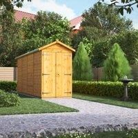 Power Apex 16' x 4' Windowless Double Door Garden Shed