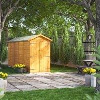 Power Apex 18' x 4' Windowless Double Door Garden Shed