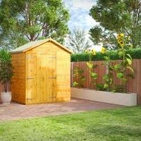 POWER Sheds wooden shed. 4x6 apex windowless wooden garden shed. Double door shed 4 x 6.
