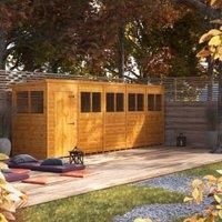 Power Pent 20' x 4' Garden Shed