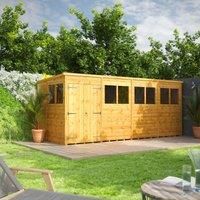 Power Pent Garden Shed | Power Sheds | Large Pent | Sizes 12x6 up to 20x6