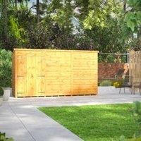 Power Pent 12' x 4' Windowless Double Door Garden Shed