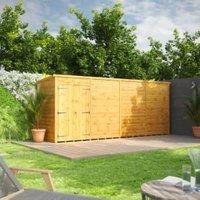 Power Pent 16' x 4' Windowless Double Door Garden Shed