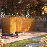 Power Pent 20' x 4' Windowless Double Door Garden Shed