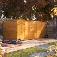 Power Pent 20' x 6' Windowless Double Door Garden Shed