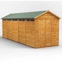 Power Apex 20' x 6' Security Shed