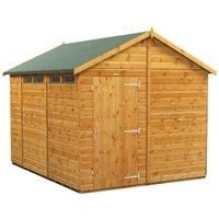 POWER Sheds wooden shed. 10x8 apex wooden garden shed. Security shed 10 x 8.