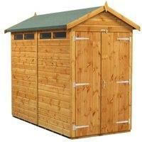 Power Apex 8' x 4' Double Door Security Shed