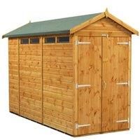 Power Apex 10' x 4' Double Door Security Shed