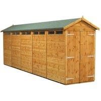 Power Apex 20' x 4' Double Door Security Shed
