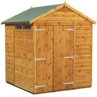 Power Apex 6' x 6' Double Door Security Shed