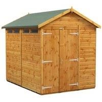 Power Apex 8' x 6' Double Door Security Shed