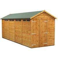 Power Apex 18' x 6' Double Door Security Shed