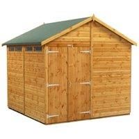 Power Apex 8' x 8' Double Door Security Shed