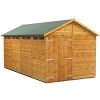 Power Apex 16' x 8' Double Door Security Shed