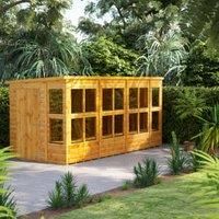 Power Sheds 14 x 6ft Pent Shiplap Dip Treated Potting Shed