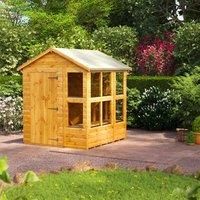 POWER Sheds wooden shed. 6x6 apex wooden garden shed. Potting shed greenhouse 6 x 6.