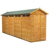 Power Apex 18' x 4' Security Shed