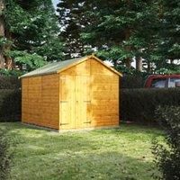 Power Apex 10' x 8' Windowless Double Door Garden Shed