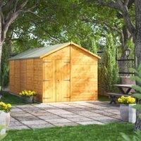 Power Apex 20' x 8' Windowless Double Door Garden Shed