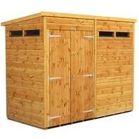 Power Pent 8' x 4' Double Door Security Shed