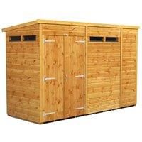 Power Sheds 10 x 4ft Double Door Pent Shiplap Dip Treated Security Shed