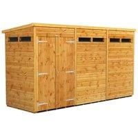 Power Pent 12' x 4' Double Door Security Shed