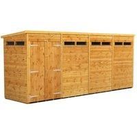 Power Sheds 16 x 4ft Double Door Pent Shiplap Dip Treated Security Shed