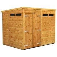 Power Pent 8' x 6' Double Door Security Shed