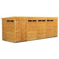 Power Pent 18' x 6' Double Door Security Shed
