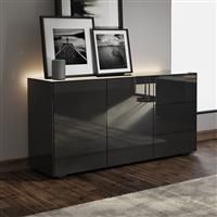 Frank Olsen Smart 2 Door 3 Drawer Sideboard - Black