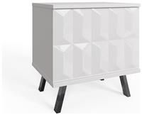 Frank Olsen Elevate LED Lighting & Wireless Charging White Lamp Side Table