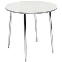 Kadi Round Gloss 4 Leg Table Chrome Legs
