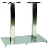 Zuton Twin Rectangular Stainless Steel Table Base